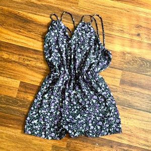 Floral short Romper